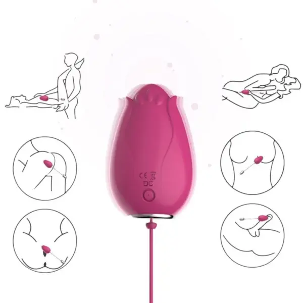 ARMONY - Mandala Huevo Vibrador Punto G Control Remoto Fucsia - Imagen 4