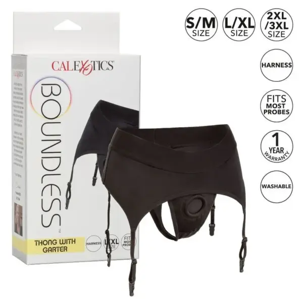 CALEXOTICS - Boundless Arnés Tanga con Ligüero S/M - Imagen 2