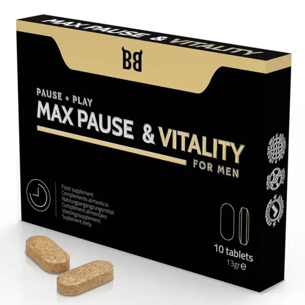 BLACK BULL - Max Pause & Vitality Retardante para Hombre