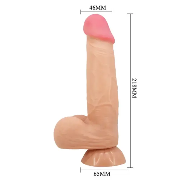 Pretty Love - Sliding Skin Series Dildo Realístico con Ventosa 21.8 cm - Imagen 3