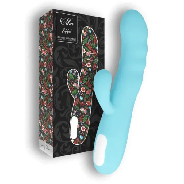 MIA - Vibrador rotador Eiffel azul turquesa para el placer femenino