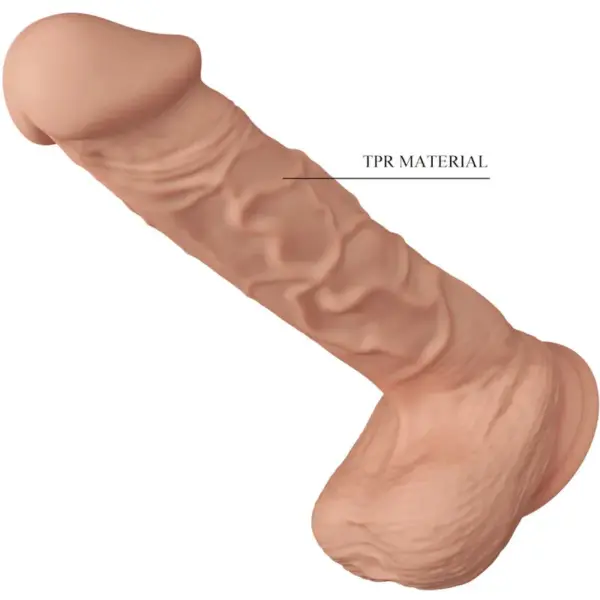 Beautiful Encounter - Dildo Realista Flexible 26 cm Natural - Imagen 7