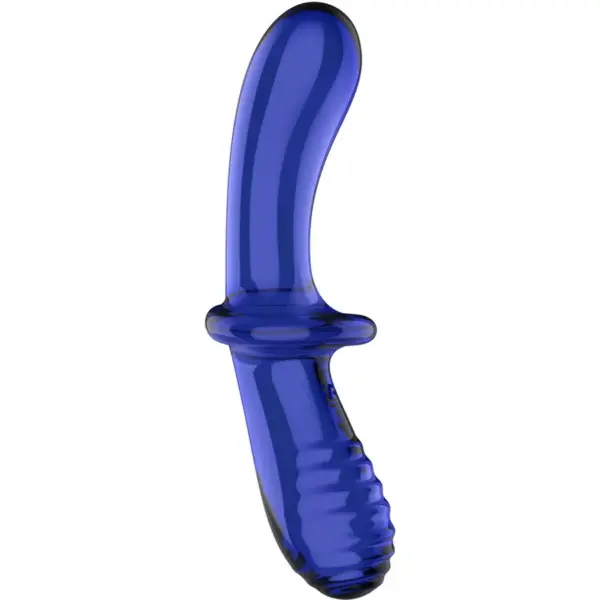 Satisfyer - Dildo de Cristal Doble Azul para Placer Único - Imagen 2