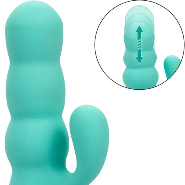 CalExotics - Del Mar Diva Vibrador Rabbit Verde Agua - Imagen 10