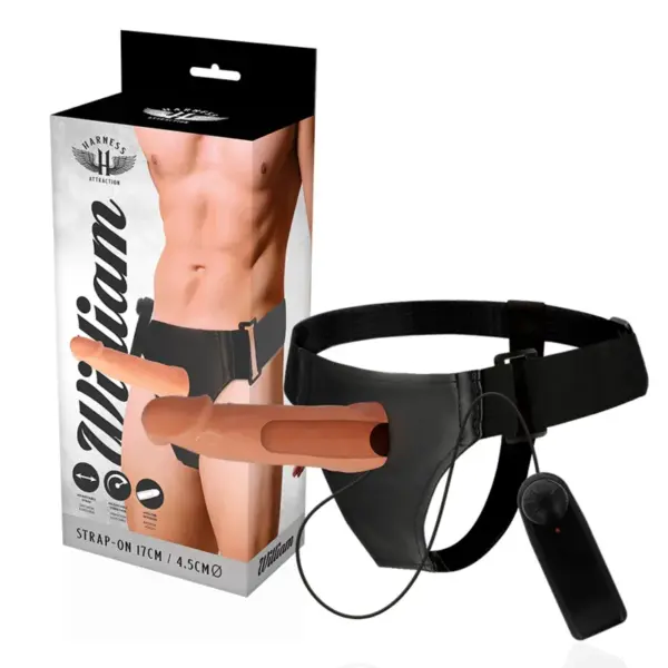 Harness Attraction - Arnés Hueco Willian con Vibrador 17 cm - 4.5 cm