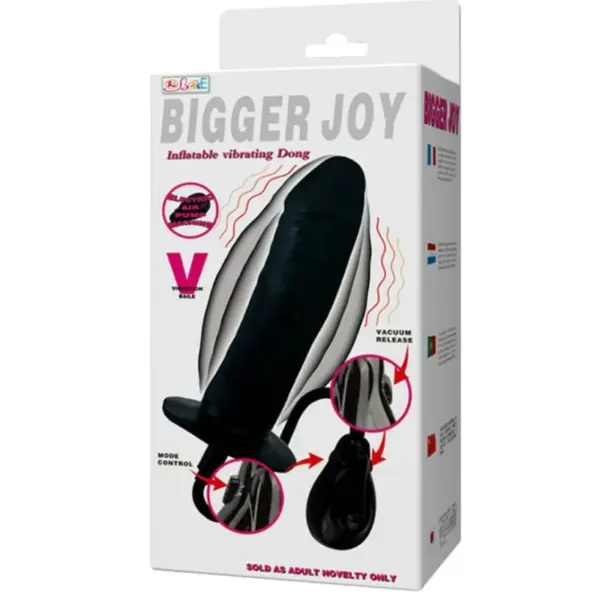 BIGGER JOY - Dildo Hinchable con Vibración de 20 cm para Nuevas Experiencias Eróticas - Imagen 3