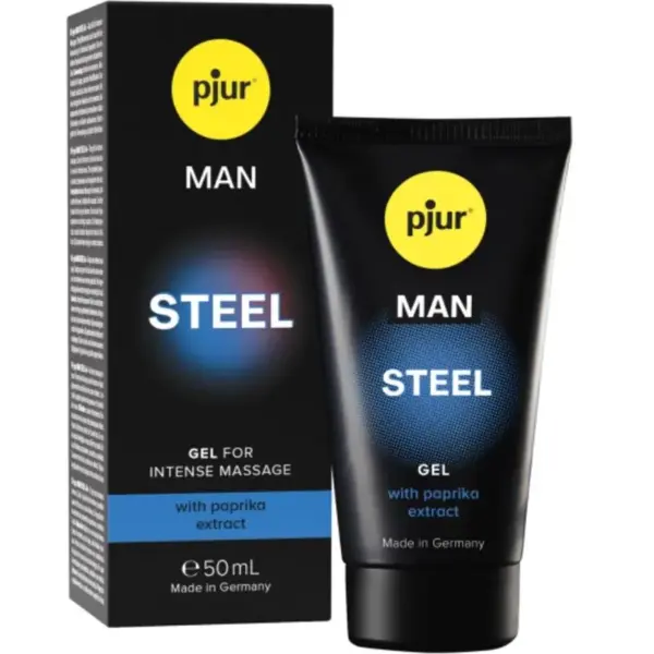 PJUR - MAN STEEL Gel Estimulante 50 ml: Energiza tu Cuidado Personal