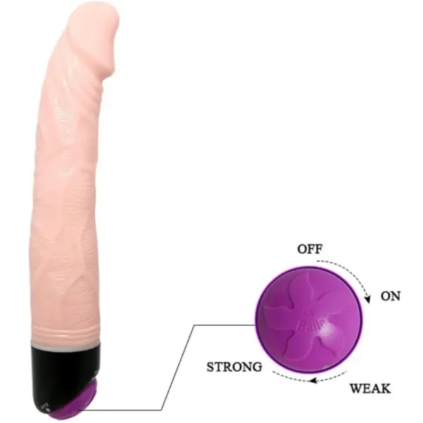 Adour Club - Vibrador Realístico 23 cm Natural - Imagen 4