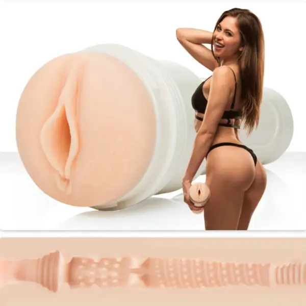 FLESHLIGHT - Vagina Riley Reid Utopia + Universal Launch + Lubricante Aqua Quality 50 ml - Imagen 2