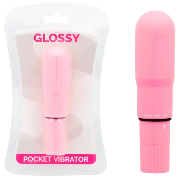 GLOSSY - Pocket Vibrador Rosa para Placer Intenso