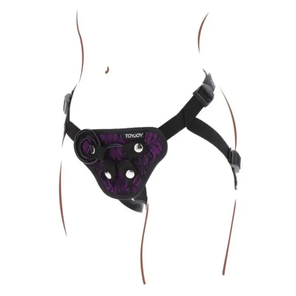 Get Real - Strap-On Lace Harness Morado - Imagen 5