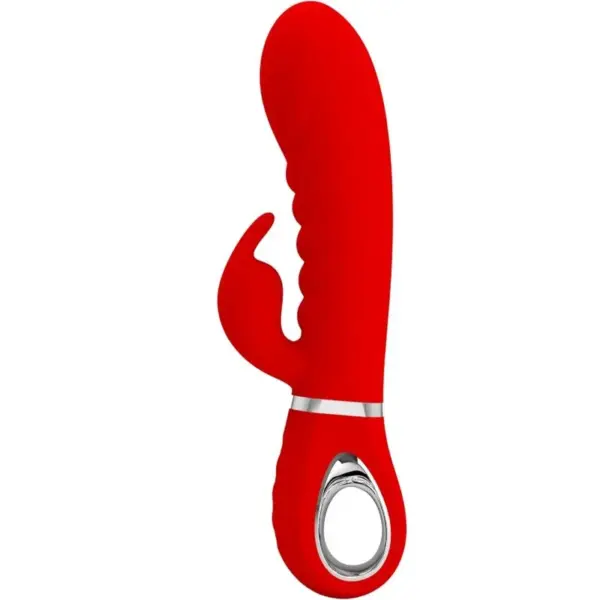 Pretty Love - Vibrador multifuncional de punto G rojo