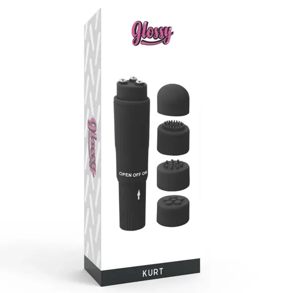 GLOSSY - Pocket Kurt Masajeador Negro - Imagen 4