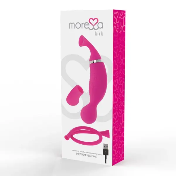 MORESSA - Kirk Duo Succionador + Masajeador Multi Prestaciones Premium Silicone Recargable - Imagen 4