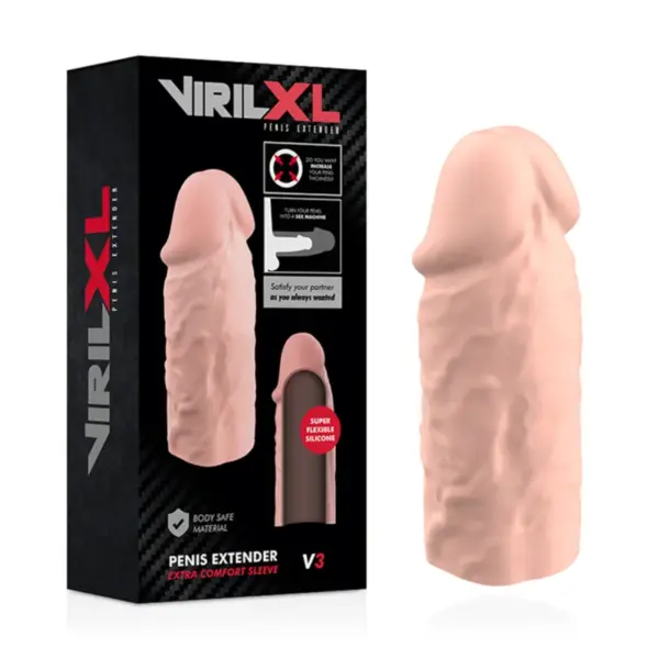 VIRILXL - Extensión de pene Liquid Silicone V3 Natural - Imagen 2