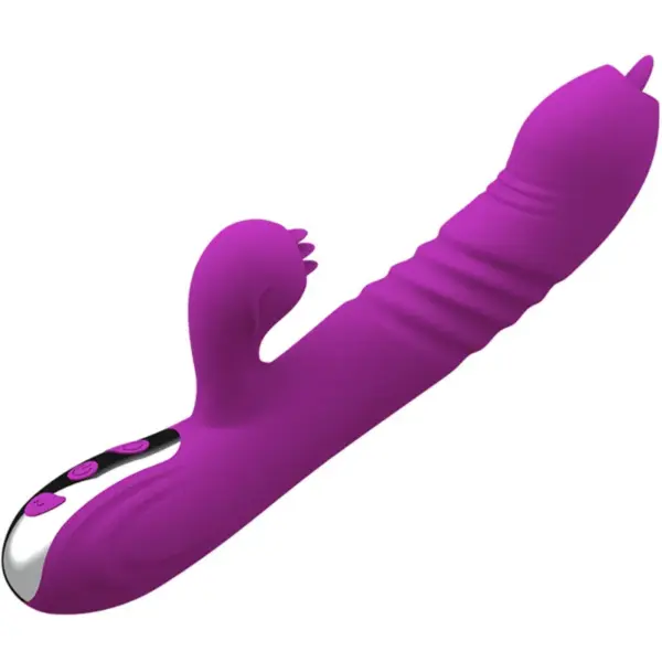 Armony - Vibrador Multifuncional Doble Lengua Efecto Calor Violeta