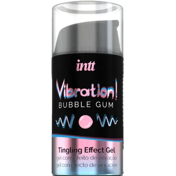 INTT - Potente Gel Estimulante Íntimo Vibrador Líquido Chicle 15ml