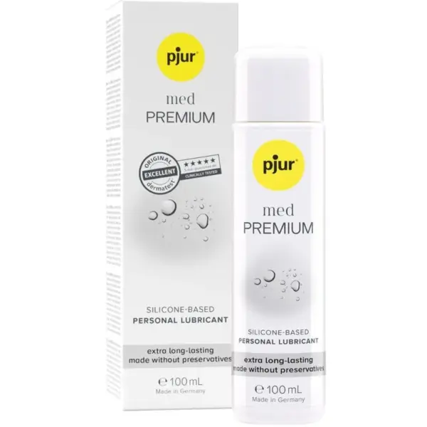 PJUR Med Lubricante Premium Silicona 100 ML - Placer Duradero y Suave