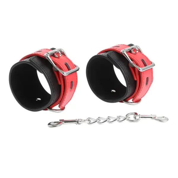 OHMAMA FETISH - Lock Buckle Wrist Restraints, Esposas de Restricción de Imitación Piel - Imagen 9