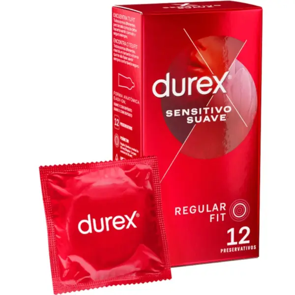 Durex - Sensitivo Suave 12 Unidades: Preservativos Ultra Finos para Sensaciones Inigualables