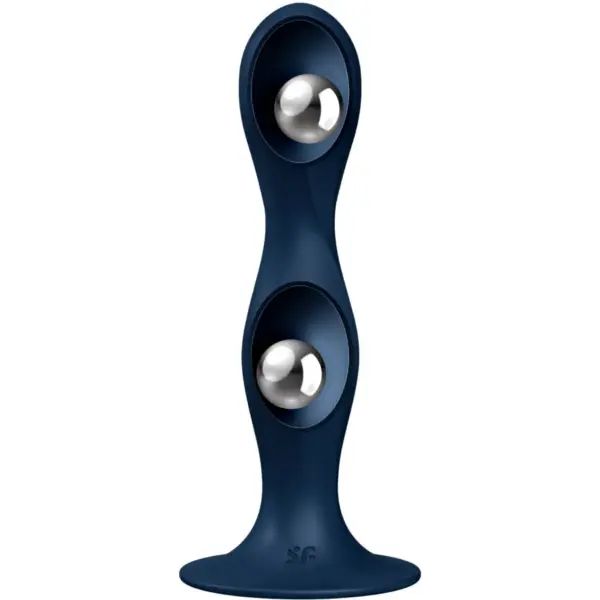 Satisfyer - Double Ball-R Dildo Silicona Azul - Imagen 2