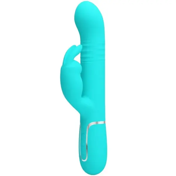 Pretty Love - Vibrador Rabbit con Perlas Verde Agua