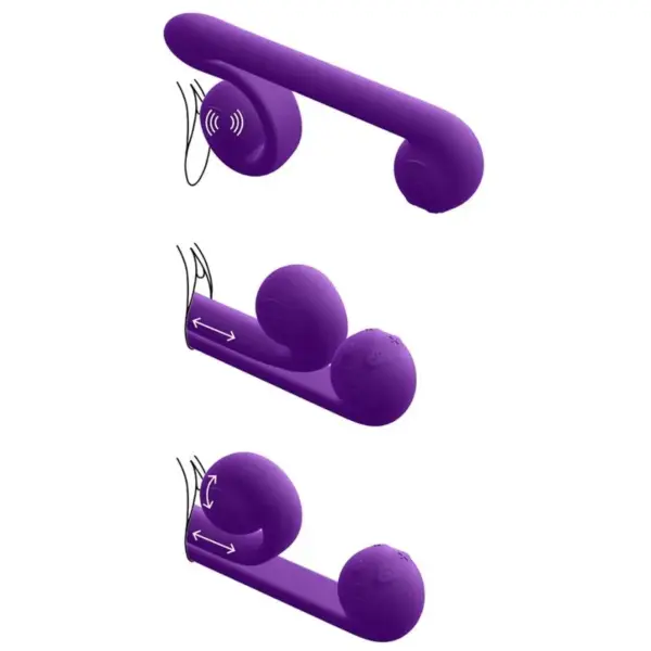 SNAIL VIBE - Vibrador Multiacción Lila para Placer Doble - Imagen 3