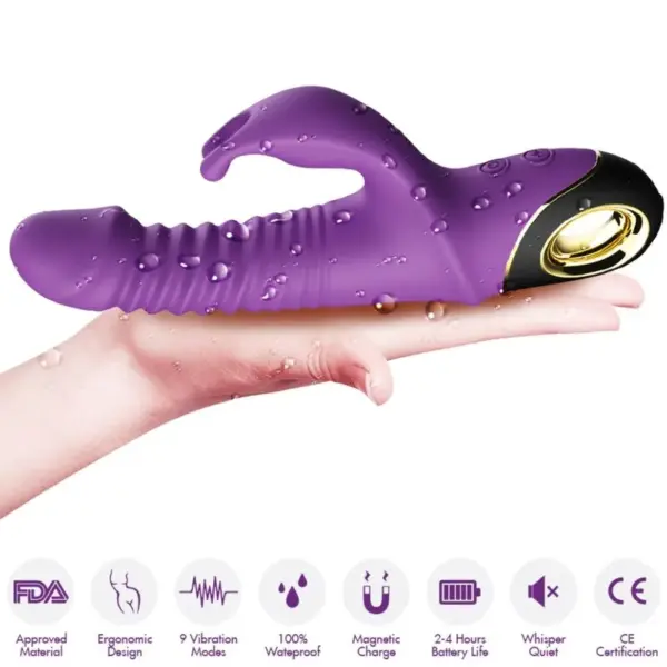 ARMONY - Vibrador rabbit violeta para el placer absoluto - Imagen 4