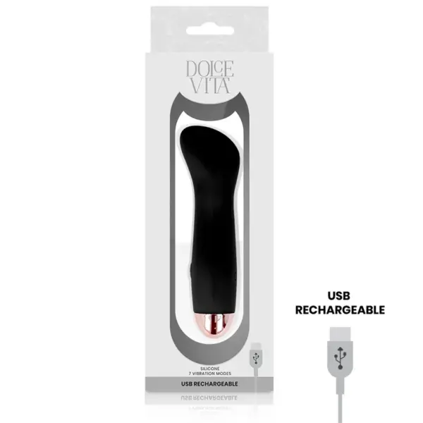 Dolce Vita - Vibrador recargable One negro 7 velocidades - Imagen 4