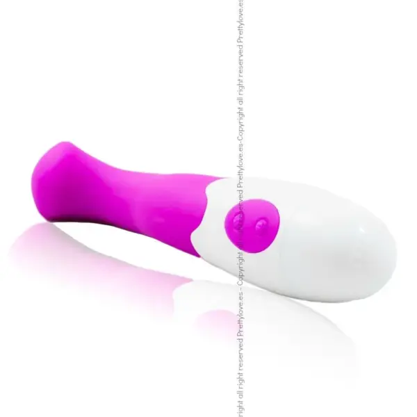 Pretty Love - Vibrador Charles elegante en color lila y blanco - Imagen 3