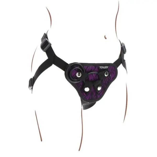 Get Real - Strap-On Lace Harness Morado - Imagen 6