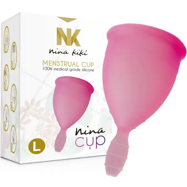 NINA KIKÍ - Copa Menstrual Rosa - Talla L - Imagen 8