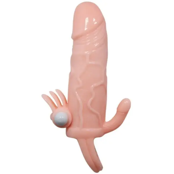 Brave Man - Funda pene anal y clítoris vibrador natural 16.5 cm - Imagen 3