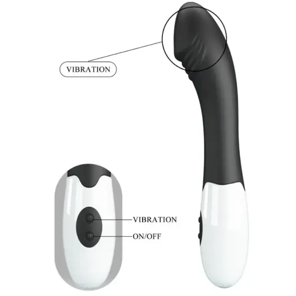 Pretty Love - Vibrador Punto G Negro con 30 Modos - Imagen 8