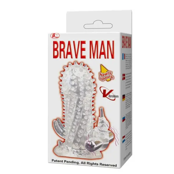 Brave Man - Extensión vibradora de pene tipo Rabbit - Imagen 12