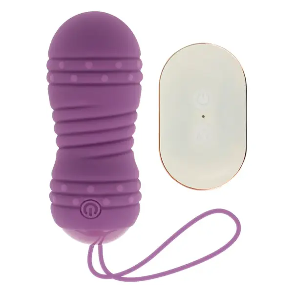 OHMAMA - Huevo vibrador control remoto con 7 modos de rotación lila