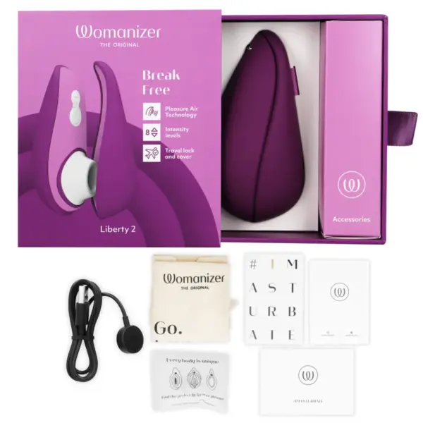 Womanizer - Liberty 2 Estimulador & Succionador Clítoris Violeta - Imagen 6