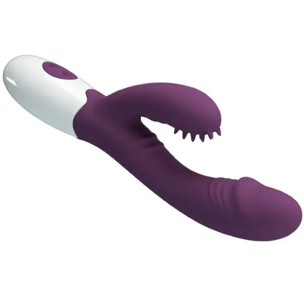 Pretty Love - Vibrador rabbit con licking morado - Imagen 6