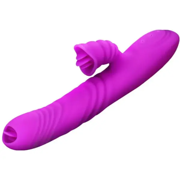 Armony - Vibrador Multifuncion Doble Lengua con Efecto Calor Violeta - Imagen 2