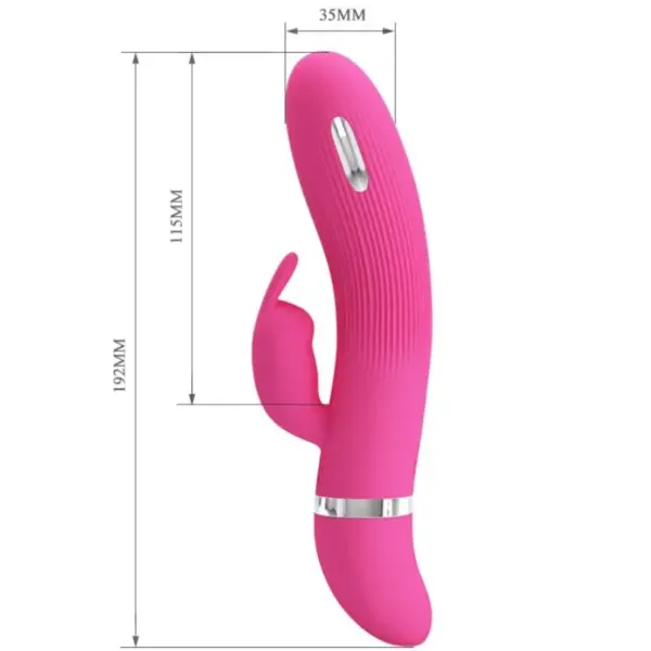 Pretty Love - Vibrador rabbit con electroestimulación morado - Imagen 7