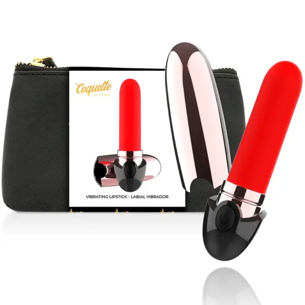 COQUETTE CHIC DESIRE - Pintalabios vibrador recargable Luxe Negro / Gold