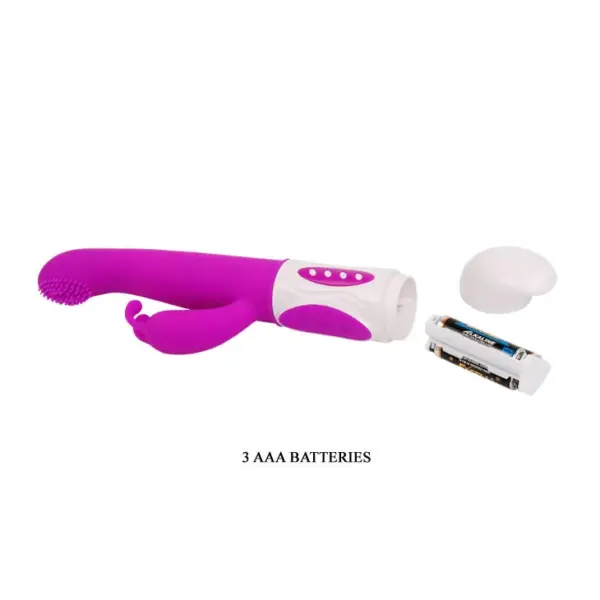 Pretty Love - Vibrador rabbit oscilante lila - Imagen 8