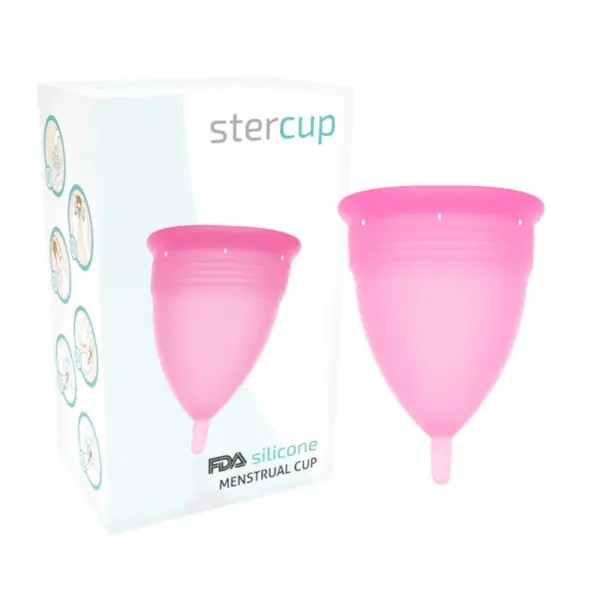 STERCUP - Copa Menstrual FDA Silicona Rosa - Talla L