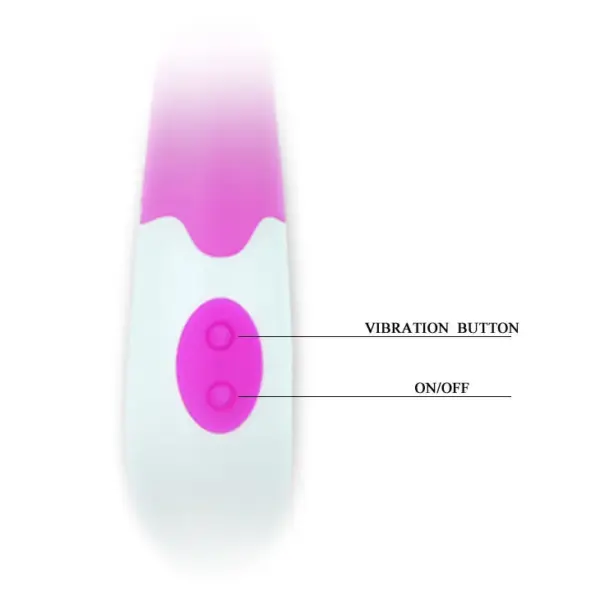 Pretty Love - Vibrador Charles elegante en color lila y blanco - Imagen 8