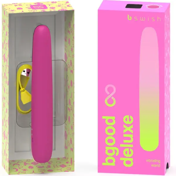 B SWISH - BGOOD INFINITE DELUXE VIBRADOR RECARGABLE SILICONA ROSA - Imagen 2