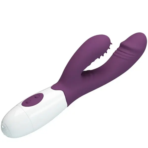 Pretty Love - Vibrador rabbit con licking morado - Imagen 4