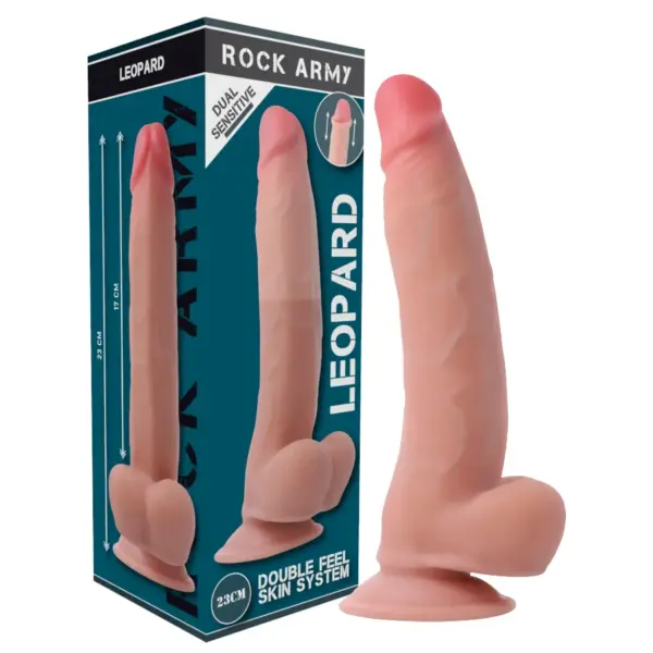 ROCKARMY - DUAL DENSITY LEOPARD DILDO REALISTA 23 CM -O- 4.77 CM - Imagen 8