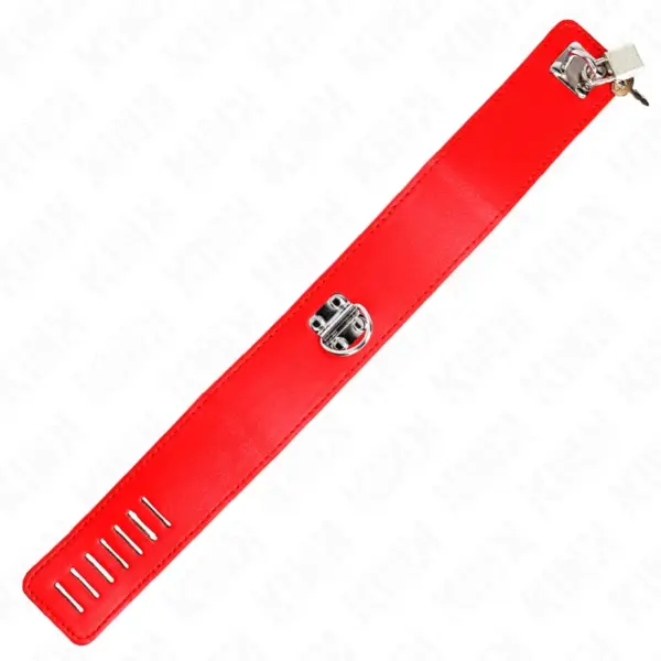 KINK - Collar con Correa 65 cm Ancho Rojo Ajustable - Imagen 6