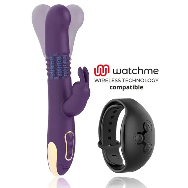 TREASURE - Bastian Rabbit Up & Down - Vibrador Rotatorio y Compatible con Watchme