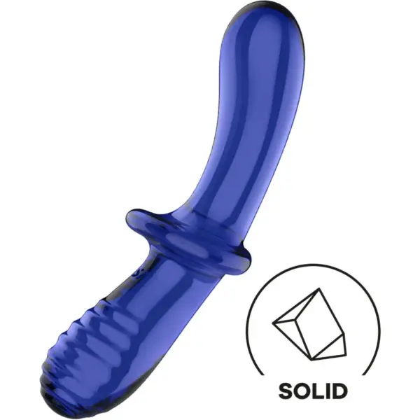 Satisfyer - Dildo de Cristal Doble Azul para Placer Único - Imagen 4